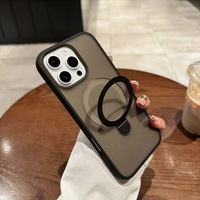 360 °   Coque de téléphone magnétique givrée avec support rotatif pour iPhone 18 Pro Max 17 Air 16 15 Plus 14 13 Pro Max 12, antichoc