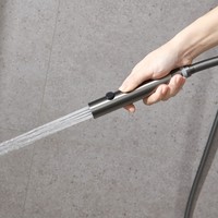Kit de douche de salle de bain de luxe Gunmetal Kit de bidet gris pistolet avec robinet dissimulé Set de douche encastré et jet de massage
