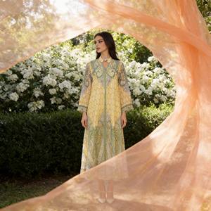 Abaya élégante en polyester imprimé de haute qualité pour femmes musulmanes, fournisseur en gros personnalisé, OEM - Product Image 1