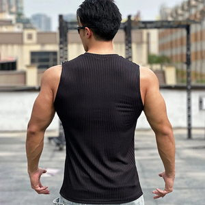 Débardeur <span class=keywords><strong>de</strong></span> <span class=keywords><strong>musculation</strong></span> pour hommes, sans manches, respirant, pour l'été, course à pied, entraînement, basique, pas cher, pour la plage - Product Image 6