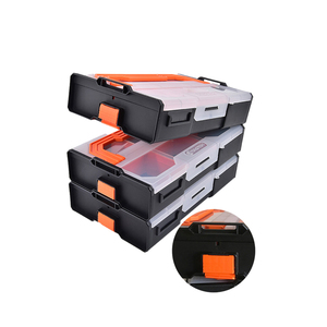Boîte de rangement en plastique PP colorée, armoire en plastique avec séparateurs amovibles pour jouets, outils, petites pièces - Product Image 4