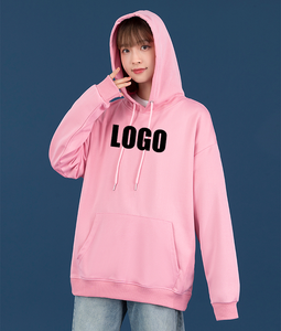 Sweat à capuche unisexe en sergé 260 GSM à épaules tombantes, couleur unie, doux, respirant, style streetwear décontracté, vente chaude - Product Image 3