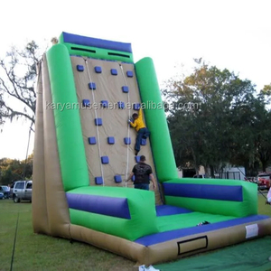Muro de Escalada Inflable con Diseño de <span class=keywords><strong>Mono</strong></span> de la Selva, con Agarraderas con Forma de Huella y Plataforma Azul para Parques Infantiles y <span class=keywords><strong>Eventos</strong></span> - Product Image 6