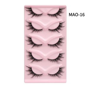 Pestañas Qianmei Lash Cat, crea tu propio logotipo, cajas de pestañas de marca al por mayor, logotipo personalizado, pestañas de tira completa, pestañas de tira estilo ojo de gato - Product Image 3