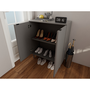 Modern <b>Kitchen</b> <b>Storage</b> Cabinet With Ribbed Design And Sleek Finish For Contemporary Spaces - Product Image 6