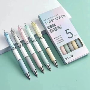 Bolígrafo de gel de color dulce Xi Peptide, punta de aguja de 0,5 mm, recambio de carburo de tungsteno para uso en oficina, práctica de exámenes y estudiantes - Product Image 1
