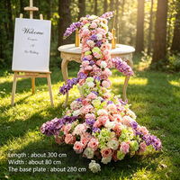 Fleurs artificielles pour mariage, cascade suspendue pour banquet, magnifiques accessoires de décoration pour fenêtre et scène, pour la photographie