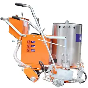 environment protection 50-500mm gasoline engine powered mobile dust remover and paint sprayer marking road line marking machine