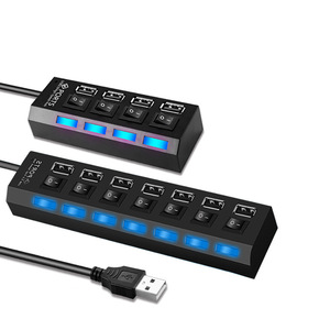 USB <b>Dock</b> with Independent <b>Switch</b> LED Indicator for Laptop PC Keyboard Mouse - Product Image 1