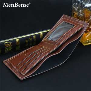 Modern Men's Leather Wallet European Style Ultra Fine Leather <b>Slim</b> Long Wallet Corporate Business <b>Storage</b> Function - Product Image 5