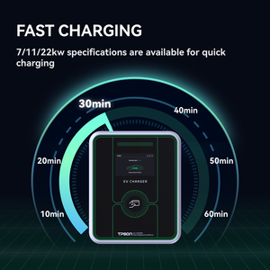 Nouvelle borne de recharge pour véhicules électriques Tpson 14 kW triphasée, station de recharge murale Type 1 très rentable - Product Image 4