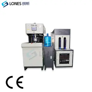 Máquina de moldeo por soplado de botellas de PET semiautomática de 3 a 5 galones, fábrica de máquinas de moldeo por soplado de botellas de agua de 5l a 22L, 120BPH
