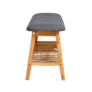 Chaise moderne pour changer de chaussures, rangement, banc à chaussures <span class=keywords><strong>d</strong></span>'<span class=keywords><strong>entrée</strong></span> <span class=keywords><strong>avec</strong></span> siège, banc à chaussures en bambou, meubles de salon - Product Image 4