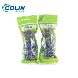 Lot de 3 éponges à récurer en acier inoxydable de 18 g pour casseroles, poêles, vaisselle et nettoyage ; en acier inoxydable 410. - Product Image 1