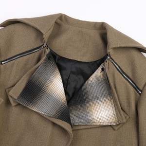 Oudina Ngành Công Nghiệp Nặng Không Thường Xuyên Dài Áo Cho Phụ Nữ Mới Màu Sắc Tương Đối Phụ Nữ Áo Khoác Và Không Đối Xứng Áo Len - Product Image 4