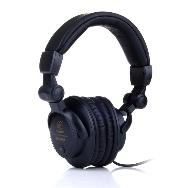 DJ Custom Logo Professional Recording Studio Equipment DJ Headphones with 6.35 mm Adapter Wired Audio Monitors 3.5mm Interface