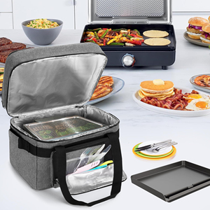 Bolsas de Transporte para Parrillas de Exterior - Bolsa de Doble Capa para Barbacoa, Bolsa de Almacenamiento para Parrilla sin Humo, Bolsa de Transporte de Doble Capa para Parrilla de Interior - Product Image 1