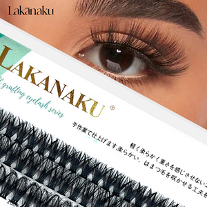 Lakanaku Cluster <b>Lashes</b> 20D 30D 40D 50D 60D 80D DIY Eyelash Extension <b>Kit</b> - Product Image 4