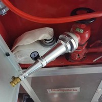 65 Pistolet de test de pression pour lutte contre l'incendie, dispositif de test d'eau pour hydrant, connecteur de manomètre, buses de 25 pouces et 3 pouces, 50 mm