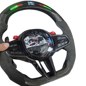 Fabrika özel ısıtmalı <span class=keywords><strong>M</strong></span> LED ekran BMW için karbon Fiber direksiyon M2 M3 M4 M5 F10 F50 F30 F32 F80 F82 F90 G20 G30 - Product Image 4