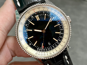 Reloj casual negro simple directo de fábrica para hombre con espejo de zafiro con pantalla de calendario y personalización del logotipo del diseñador - Product Image 2