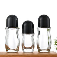 Flacon roll-on en verre vide de 30 ml et 50 ml, plusieurs couleurs, pour huiles essentielles, parfums, déodorants, huiles corporelles, contenants cosmétiques