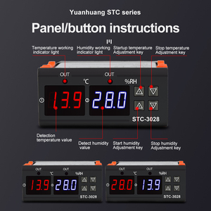 Controlador inteligente de temperatura y humedad con pantalla digital, <span class=keywords><strong>termostato</strong></span> de incubación de cría, pantalla digital, - Product Image 2