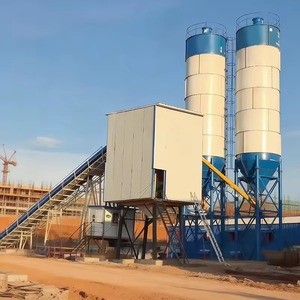 Planta Mezcladora de Concreto HZS60 con Cinta Transportadora y Silos de Cemento para Uso en Obras de Construcción - Product Image 1