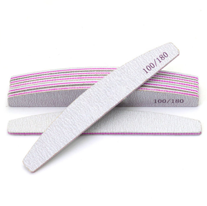 Mini <b>Nail</b> <b>File</b> Emery Board 100 180 240 Grit Fine Natural <b>Nails</b> Manicure Salon Buffing Polishing Shaping Sanding Beauty Tool - Product Image 2