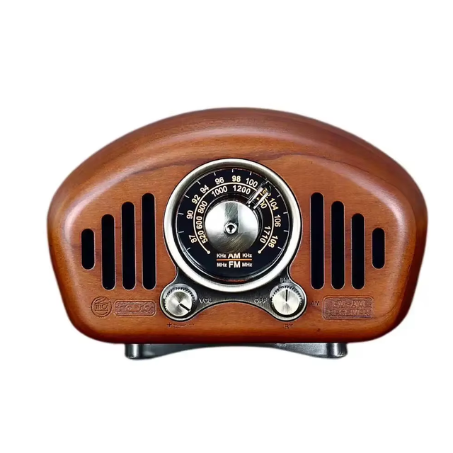 Hot Sale Vintage Retro Speaker USB FM Radio Loud Volume Strong Bass Enhancement Wireless Connection 5.0 5V Player