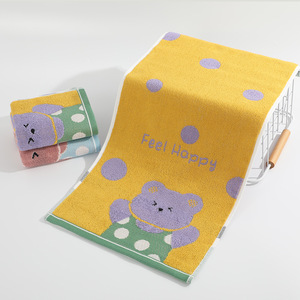 Wholesale Customized Kids Children 100% Pure Cotton Thickened Jacquard <strong>Small</strong> <strong>Hand</strong> <strong>Towel</strong> Household FaceTowel Cute Cartoon Design - Product Image 6