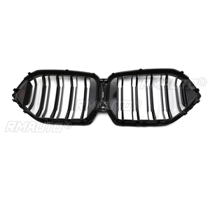 สำหรับ BMW X6 G06 X6M 2020 2021 2022 กระจังหน้ารถยนต์ กระจังคู่ทรงสปอร์ต แบบเส้นคู่ สีดำเงา อุปกรณ์ตกแต่งรถยนต์ - Product Image 6