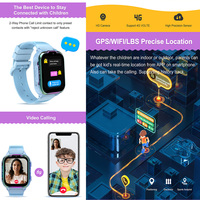 Reloj Inteligente DH20 4G 2024 para Niños con GPS y Ranura para Tarjeta SIM, Videollamada, Reloj Inteligente para Niños