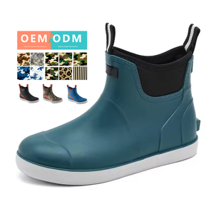 OODM รองเท้าบูทหุ้มข้อยางใช้ได้ทั้งชายและหญิง, อุปกรณ์ตกปลาแข็งแรงทนทานเหมาะสำหรับใส่ทำงานในน้ำ - Product Image 1