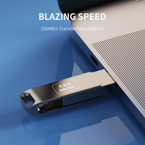 Clé <span class=keywords><strong>USB</strong></span> Métal OTG Type-<span class=keywords><strong>C</strong></span> 2-en-1 pour Téléphone, Disque U <span class=keywords><strong>USB</strong></span> <span class=keywords><strong>C</strong></span> Flash 2.0 avec LOGO Personnalisé, Capacités 8 Go, 32 Go, 64 Go, 128 Go, 256 Go, 1 To - Product Image 3