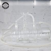 Chicha de table en verre transparente MP5X édition Noël, moderne et luxueuse, jetable, populaire, avec accessoires, emballée aux États-Unis