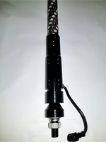 Antenne LED spirale éclairée RGBW de 2 pieds avec drapeau et télécommande pour ATV et voiture, accessoires d'éclairage de voiture