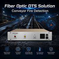 Sistem Penginderaan Suhu Terdistribusi Serat Optik DTS1601 Jangkauan 25km Akurasi 2C Deteksi Kebakaran Sabuk Konveyor Industri