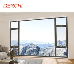 Windproof High energy efficient thermal break inward opening casement window