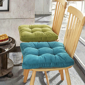 Quilted Patio <strong>Chair</strong> <strong>Pads</strong> Cushions 18x18 Inch 100% Polyester Seat Pillows Ties Indoor/Outdoor Kitchen Dining <strong>Chairs</strong> - Product Image 3