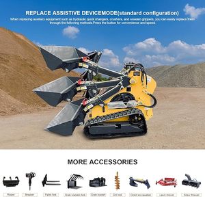 รถตักขนาดเล็กคุณภาพดีจากจีน 25 แรงม้า แบบมีสายพาน พร้อมอุปกรณ์เสริม - Product Image 5