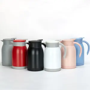 Großhandel 900ml 1200ml Vakuum thermos Wasser Tee Kaffee Milch krüge 304 Edelstahl Isolierte Kaffeekanne