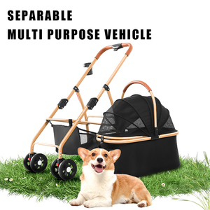 Carrito de Viaje Plegable de Algodón Impermeable Wellpal, con 4 Ruedas, <span class=keywords><strong>para</strong></span> Perros, Venta al Por Mayor - Product Image 2