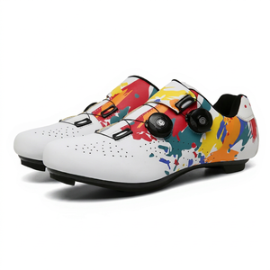 Zapatillas de Ciclismo Personalizadas Unisex con Bloqueo para Carretera y Montaña, Bicicleta Asistida por Energía, Deporte al Aire Libre, Graffiti, Primavera Verano - Product Image 1