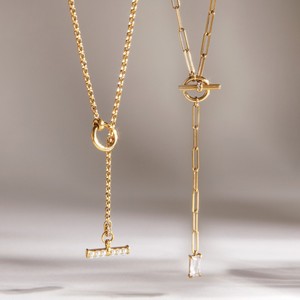 Collar de Cadena con Barra en T, Colgante Geométrico Dorado, Joyería de Moda para Mujer, para Usar en la Oficina - Product Image 4