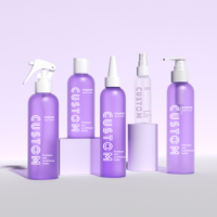 Emballage de luxe avec insert pour ensemble de flacons cosmétiques, soins de la peau, soins capillaires, huile, flacon pulvérisateur rotatif, flacons de crème, pots, 120 250 ml