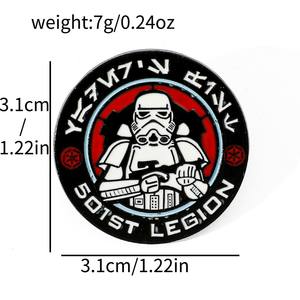 Alfileres de <span class=keywords><strong>Star</strong></span> Wars bonitos de dibujos animados personalizados, broches de ropa Luxcy, bolsos, adornos, alfileres, regalos promocionales, alfileres de aleación al por mayor - Product Image 5