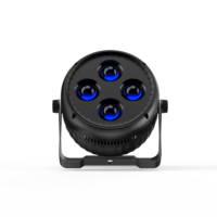 4 Mata 4x50W COB 2IN1 Lampu Permukaan Putih Dingin & Hangat 180W DMX512 Lampu Par Panggung Built-in CTO 60 °   Lensa Untuk Acara Pernikahan