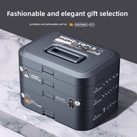 Boîte à outils complète de Chine continentale, kit de perceuse tout-en-un, boîte de rangement compartimentée, boîte électrique DG-8888 pour travaux électriques