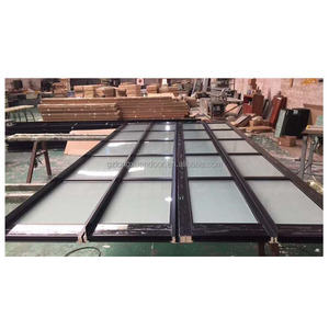 Porte de <span class=keywords><strong>garage</strong></span> automatique en aluminium et verre <span class=keywords><strong>PANAMA</strong></span>, isolation thermique, design moderne, garantie 5 ans, pour usage en villa - Product Image 1